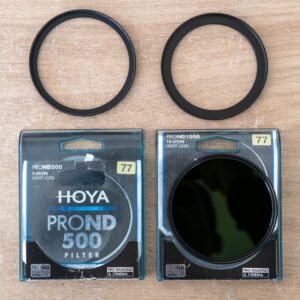 Filtres ND500 et ND1000 avec bagues d’adaptation pour la photographie de paysage en pose longue
